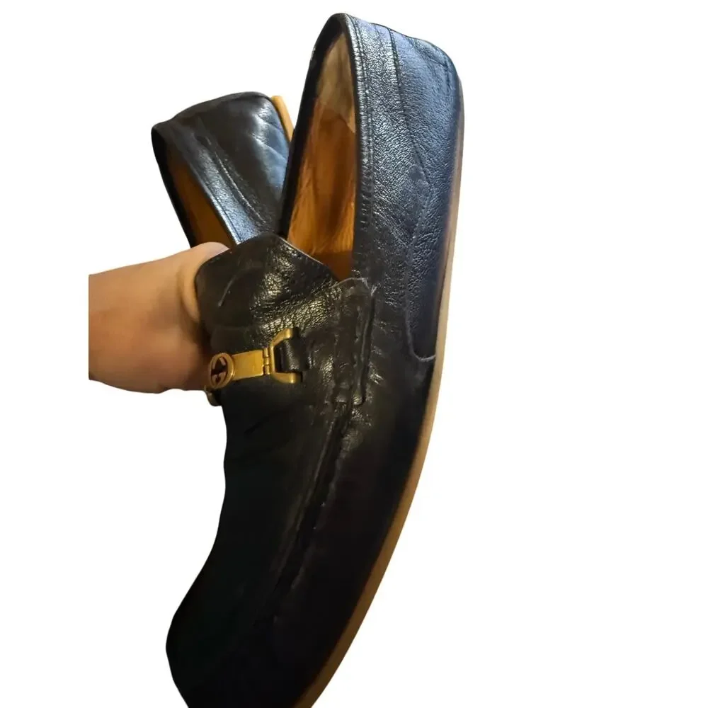Gucci Interlocking GG Horsebit Tayma Moccasins Loafers Men's Sz. 13